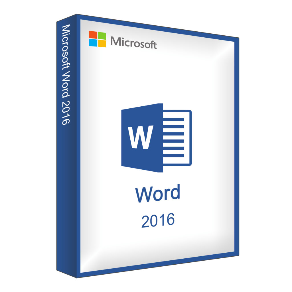 Microsoft Word 2016 Verpackung oder Produktbox