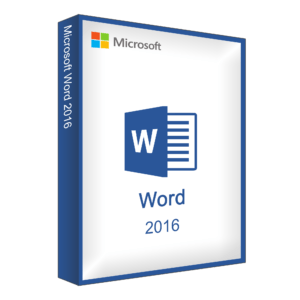 Microsoft Word 2016 Verpackung oder Produktbox